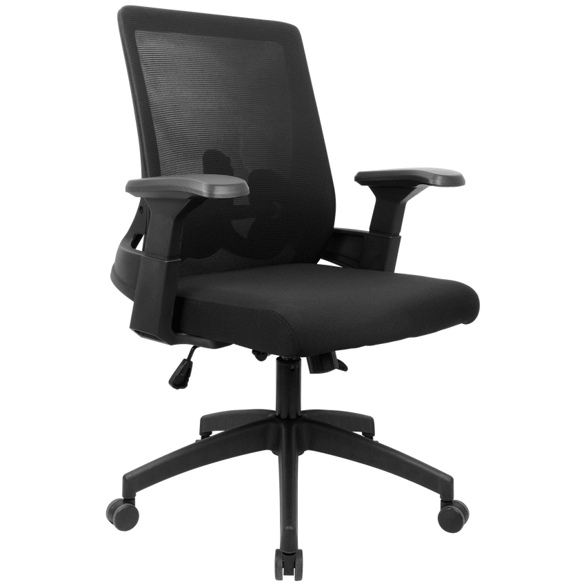 Everfurn Skye Mid Back Office Chair - Black - Furniture