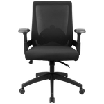 Everfurn Skye Mid Back Office Chair - Black - Furniture