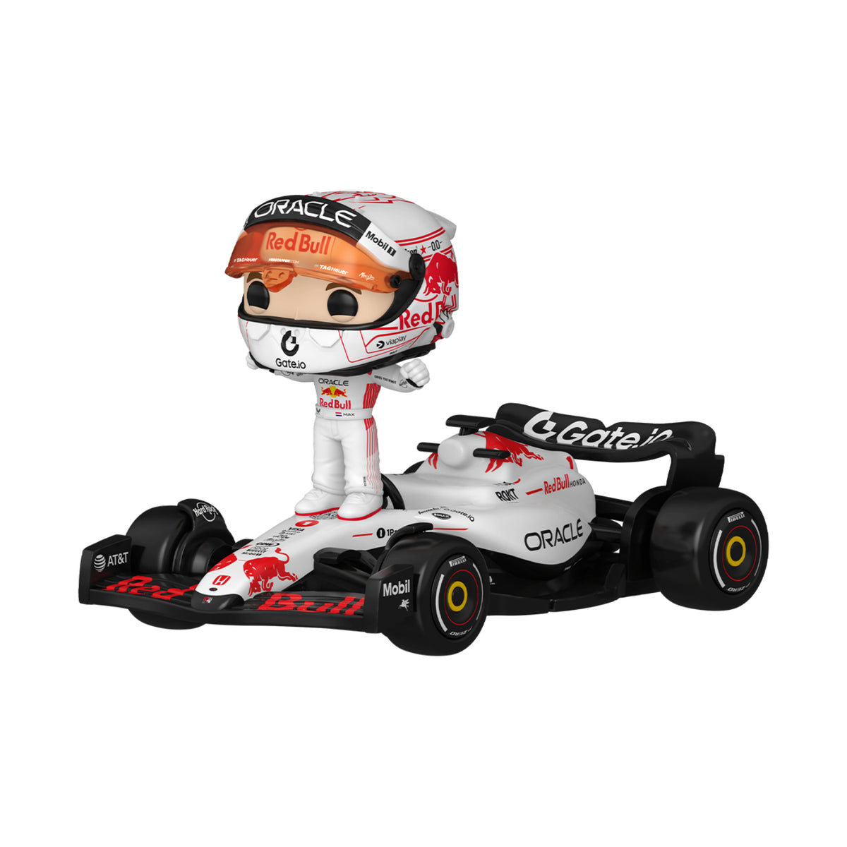 Funko Pop! Rides Super Deluxe: Red Bull Racing - Max Verstappen (White)