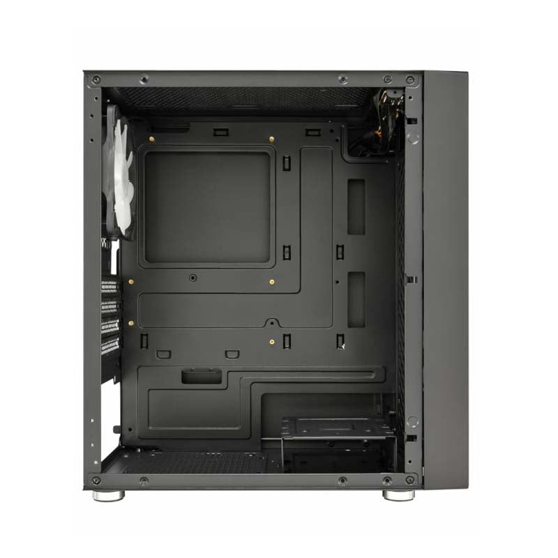 FSP CST130 Basic M-ATX Gaming Chassis - Black - Black