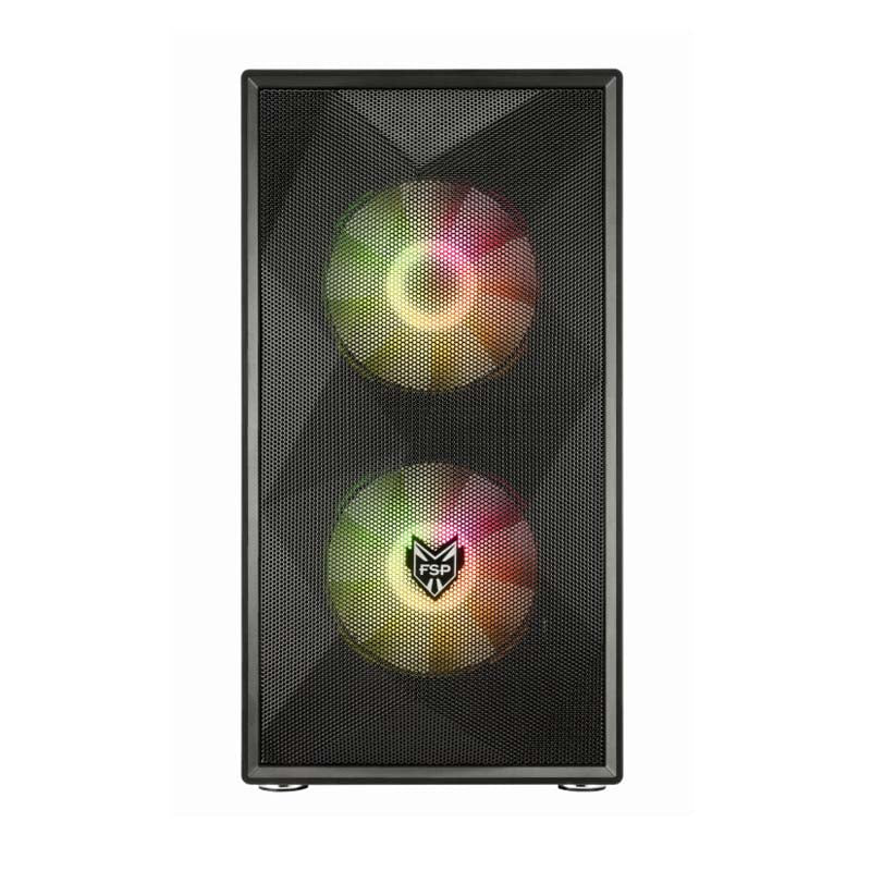 FSP CST130 Basic M-ATX Gaming Chassis - Black - Black