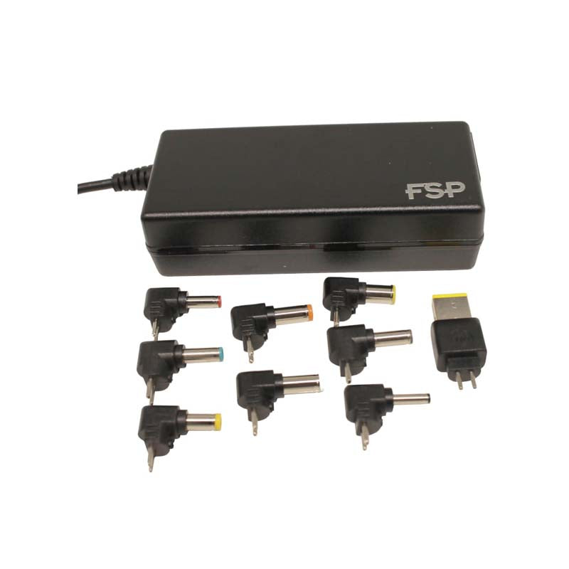 FSP NB Pro 65W Universal Laptop Adapter - Black - Black