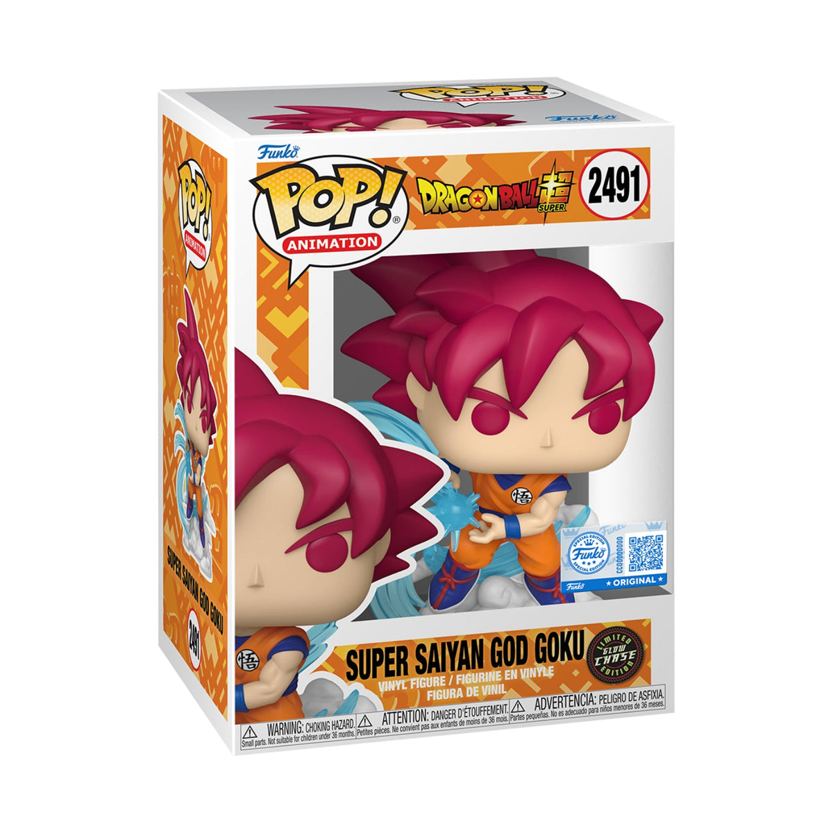 Funko Pop! Animation: Dragon Ball Super - Super Saiyan God Goku (Kamehameha)(Special Edition) - Multicolour