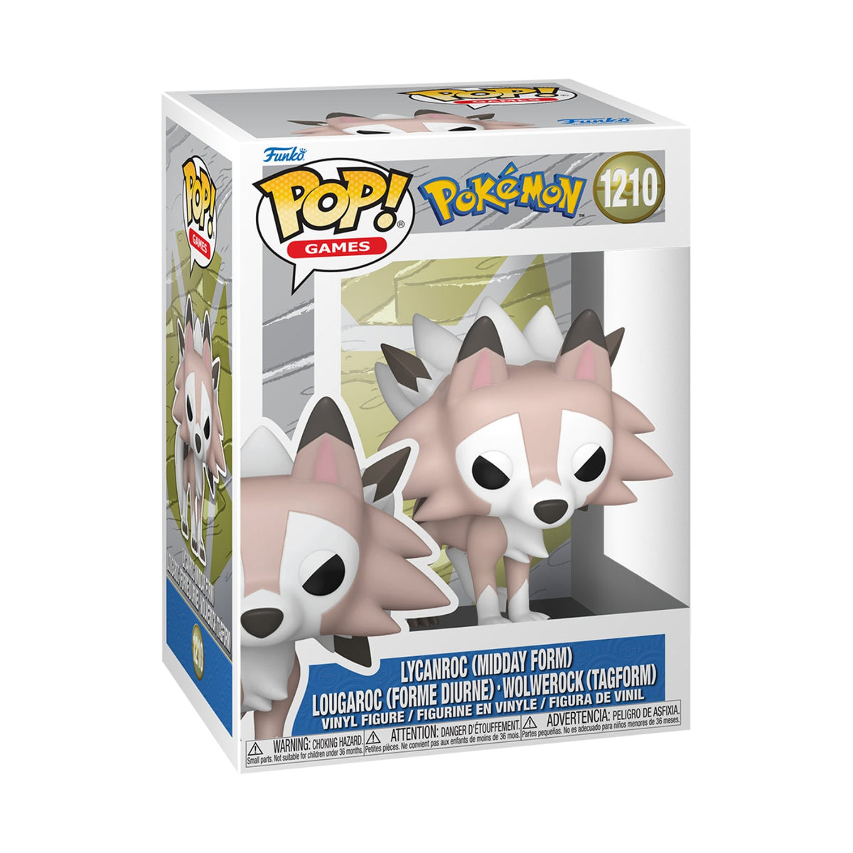 Funko Pop! Games: Pokémon - Lycanroc (Midday Form) - Multicolour