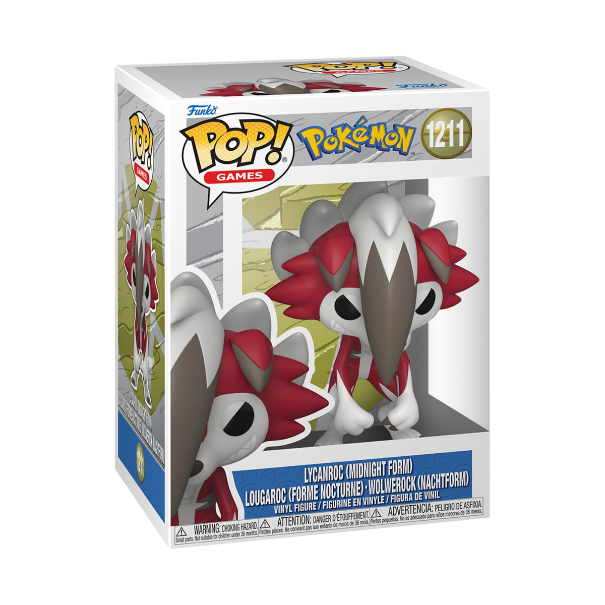 Funko Pop! Games: Pokémon - Lycanroc (Midnight Form) - Multicolour