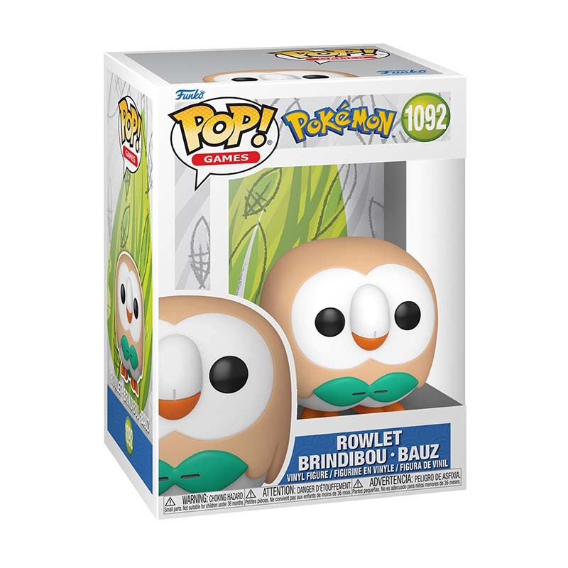 Funko Pop! Games: Pokemon - Rowlet Brindibou Bauz