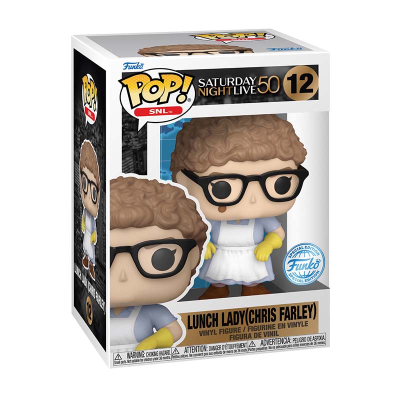 Funko Pop! SNL: Saturday Night Live 50 - Lunch Lady (Chris Farley) (Special Edition)