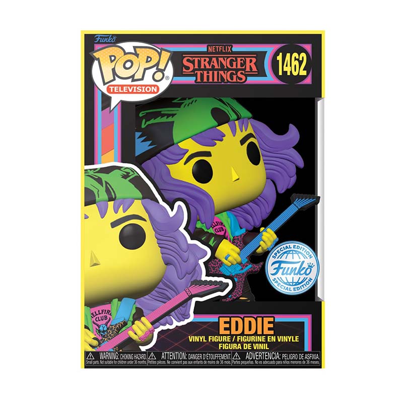 Funko Pop! Television: Netflix Stranger Things â€“ Eddie (Black Light) (Special Edition)