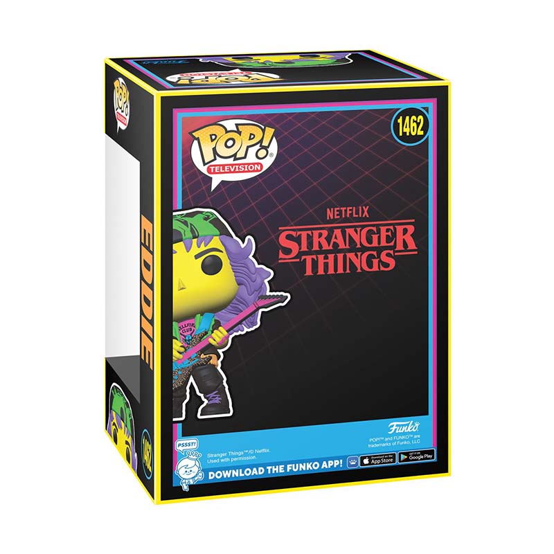 Funko Pop! Television: Netflix Stranger Things â€“ Eddie (Black Light) (Special Edition)