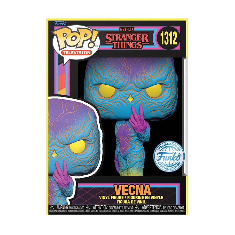 Funko Pop! Television: Netflix Stranger Things - Vecna (Black Light) (Special Edition)