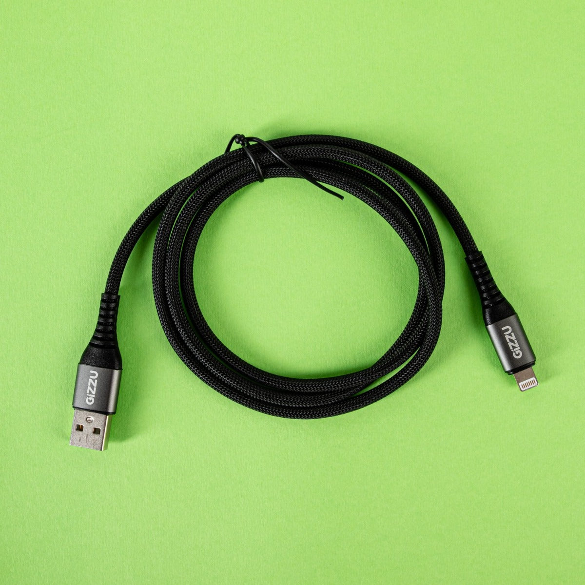Gizzu 12W USB to Lightning 1m Cable - Black