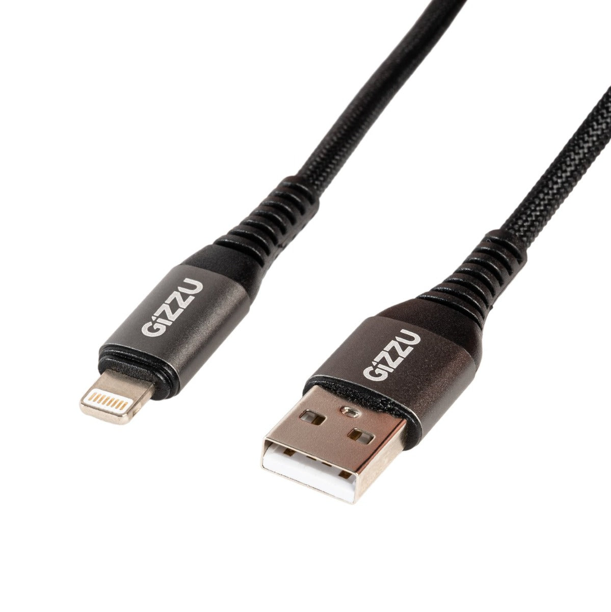 Gizzu 12W USB to Lightning 2m Cable - Black