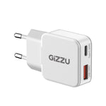 Gizzu 2-Port 20W GaN Wall Charger - White