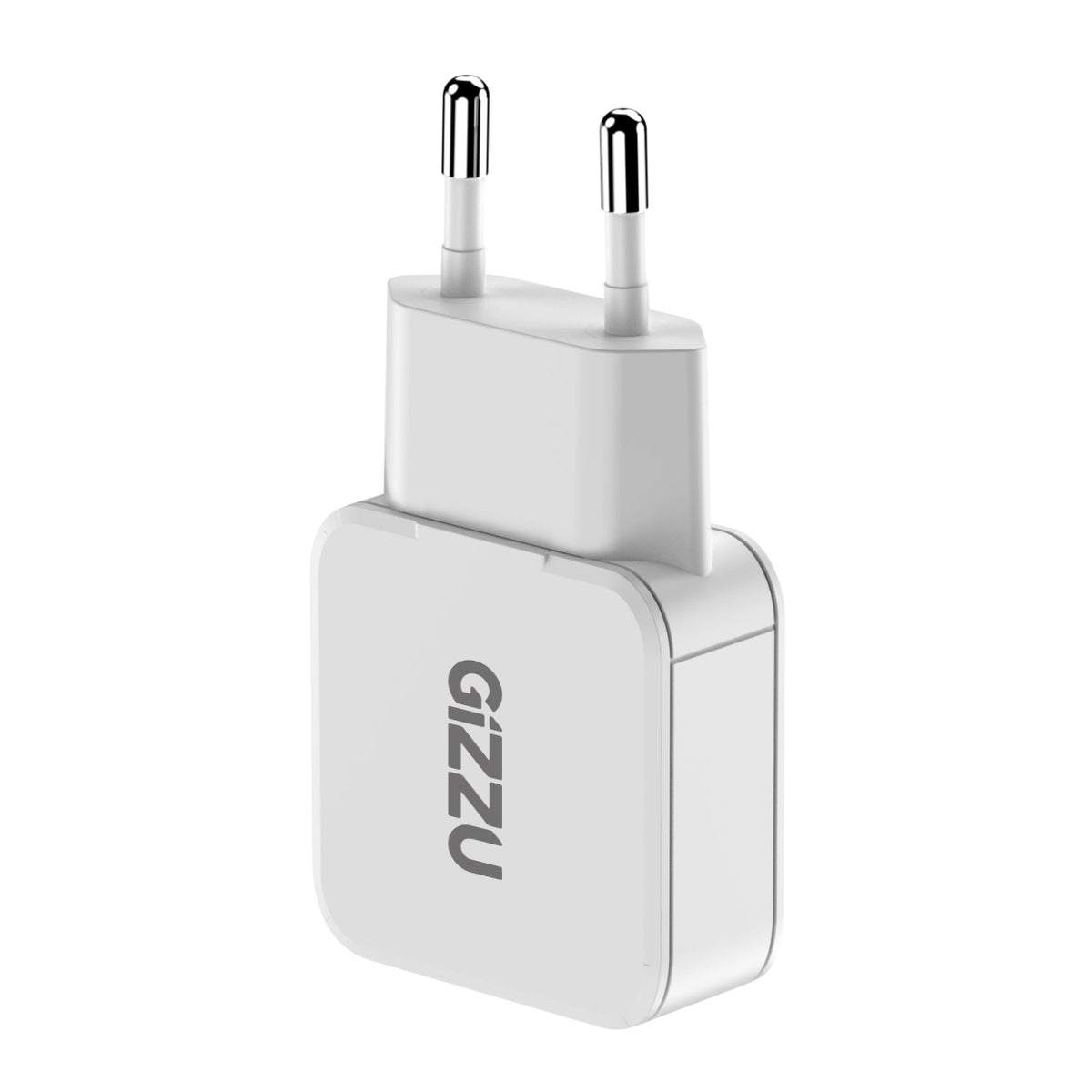 Gizzu 2-Port 20W GaN Wall Charger - White