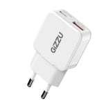 Gizzu 2-Port 30W GaN Wall Charger - White - White