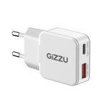 Gizzu 2-Port 30W GaN Wall Charger - White - White