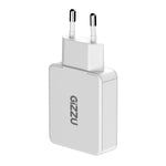 Gizzu 2-Port 65W GaN Wall Charger - White - White