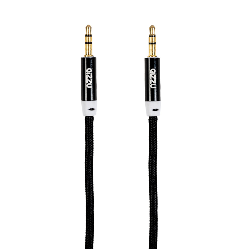 Gizzu 3.5mm AUX Cable 2m - Black - Black
