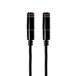Gizzu 3-Pole Audio Splitter Cable - Black - Black