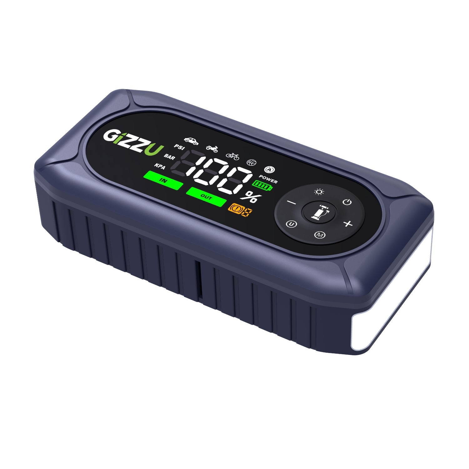 Gizzu 4-in-1 Jump Starter and Air Compressor - Green & Black - Green & Black