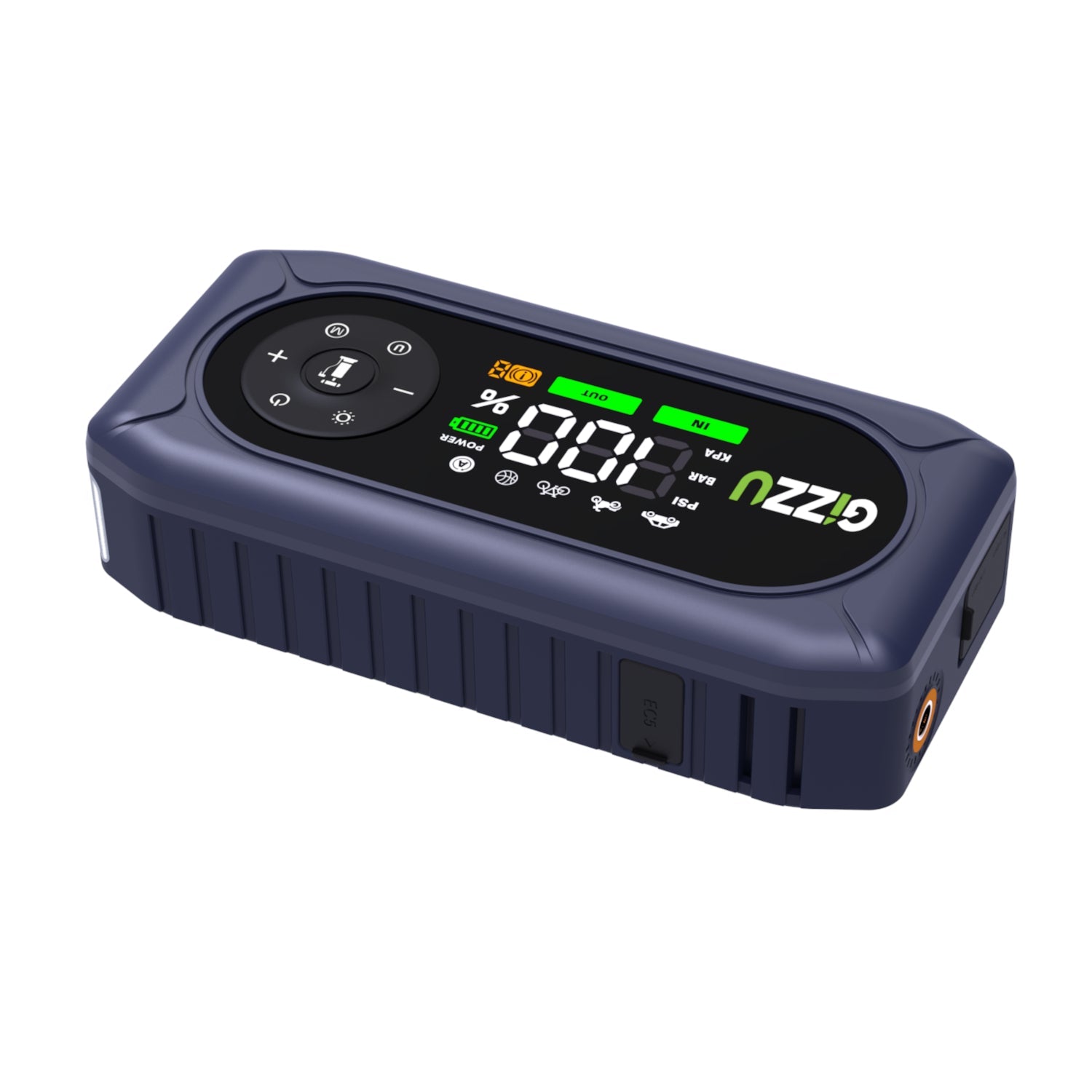 Gizzu 4-in-1 Jump Starter and Air Compressor - Green & Black - Green & Black