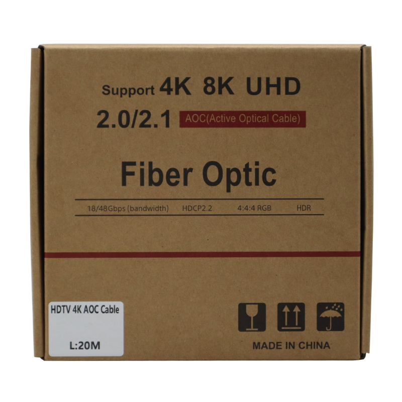 Gizzu 4K Active fibre Optic HDMI Cable 20m - Black