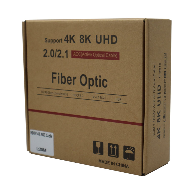 Gizzu 4K Active fibre Optic HDMI Cable 20m - Black