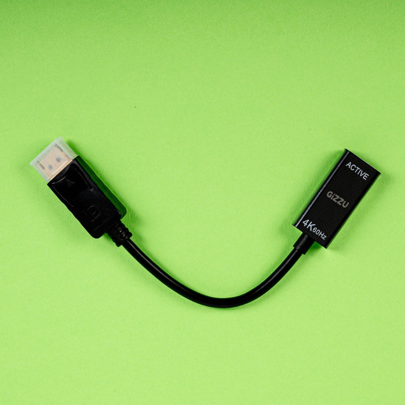 Gizzu 4K60Hz DisplayPort to HDMI Active Adapter - Black