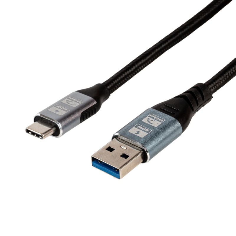Gizzu 60W 10Gbps USB to Type C 1m Cable - Black