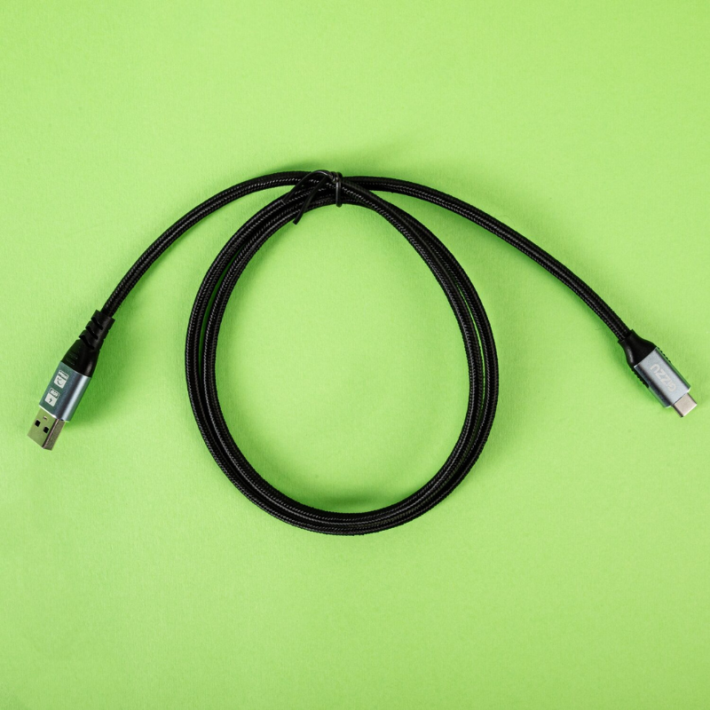 Gizzu 60W 10Gbps USB to Type C 1m Cable - Black