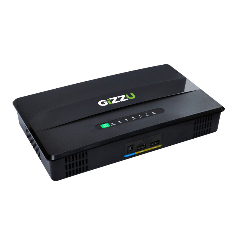Gizzu 60W 65Wh 17600mAh Mini POE DC UPS - Black - Black