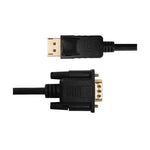 Gizzu Display Port to VGA Cable 1.8m - Black