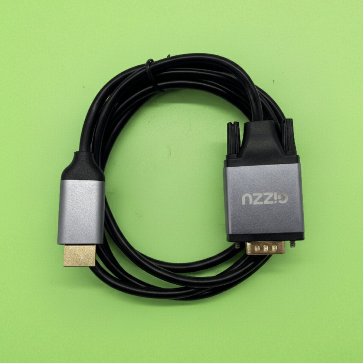 Gizzu Full HD HDMI to VGA Cable (1.8m) - Black - Black