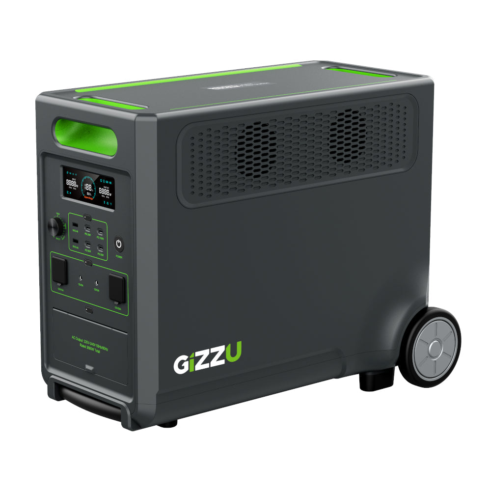 Gizzu Hero Ultra Plus 3840Wh UPS Power Station - Black
