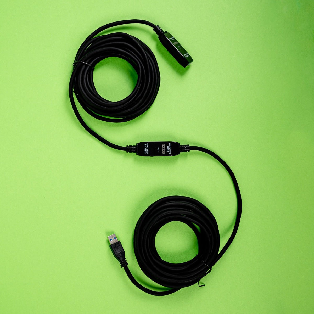 Gizzu USB3.0 Active Extension Cable 10m - Black