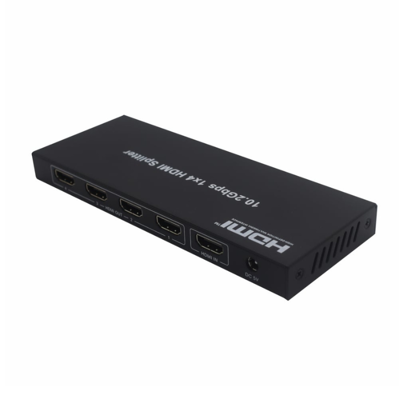 HDCVT 1x4 HDMI 1.4 Splitter 4K with EDID Management - Black
