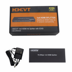 HDCVT 1x4 HDMI 1.4 Splitter 4K with EDID Management - Black