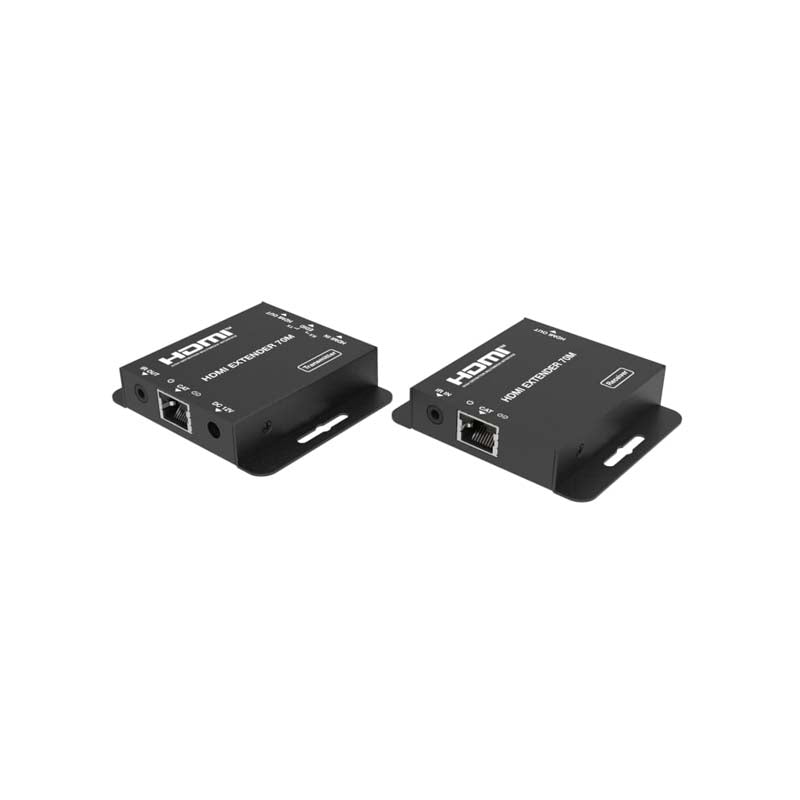 HDCVT HDMI 1.4 70m Extender with IR - Black - Black