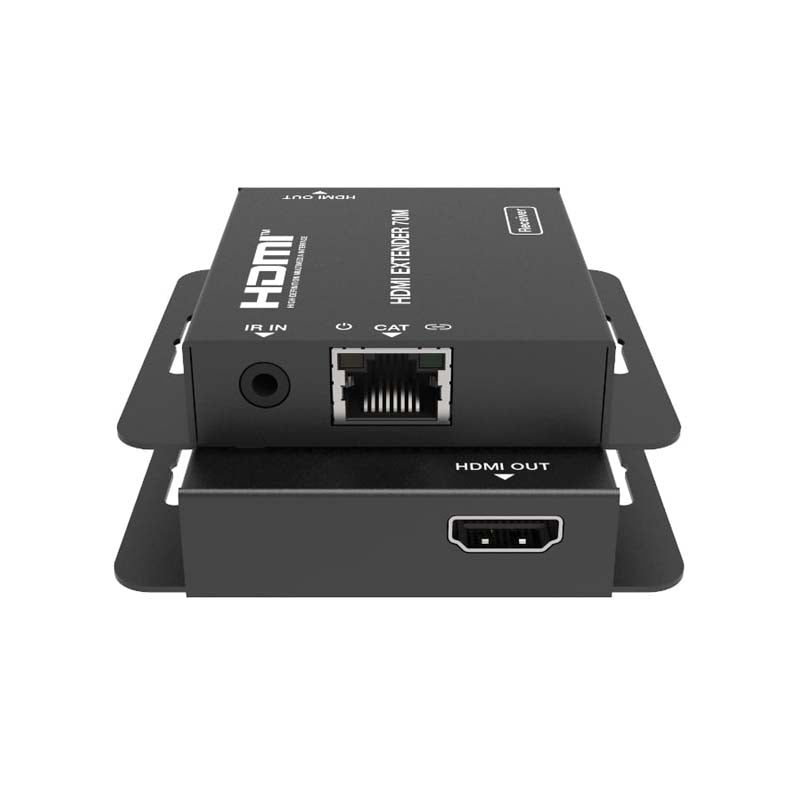 HDCVT HDMI 1.4 70m Extender with IR - Black - Black