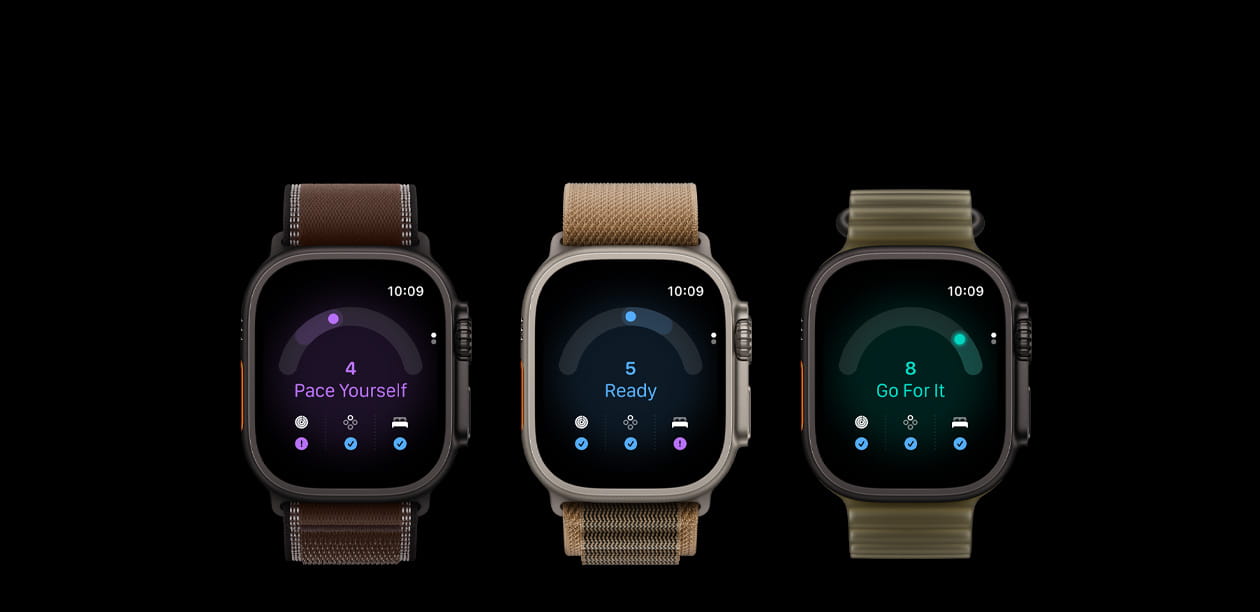 Apple Watch Ultra 4 GPS + Cellular 49mm Natural Titanium Case with Desert Alpine Loop - M