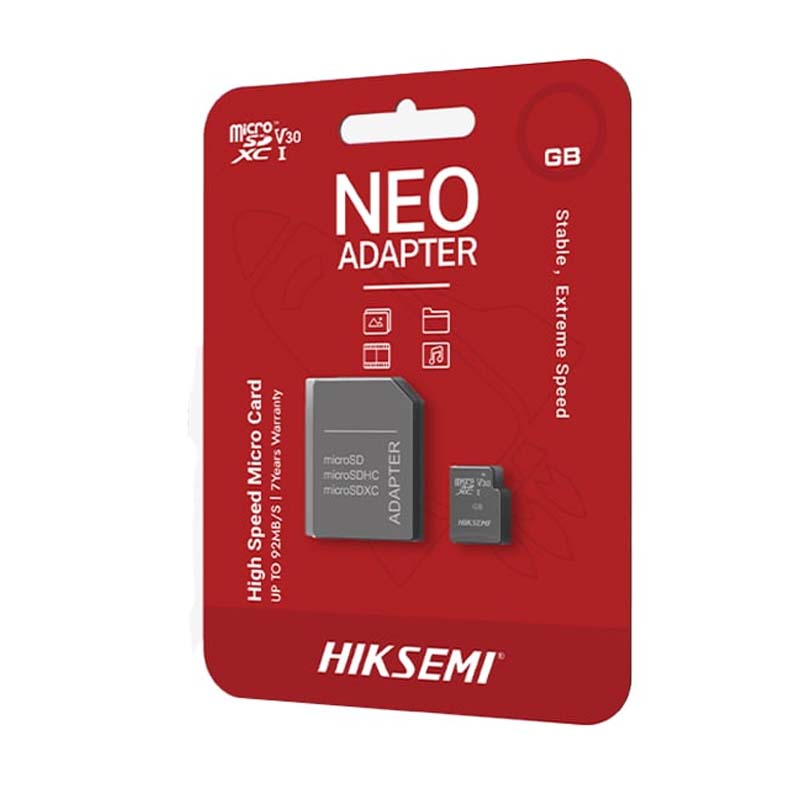 Hiksemi C1 128GB Micro SD Card with Adapter - Black - Black