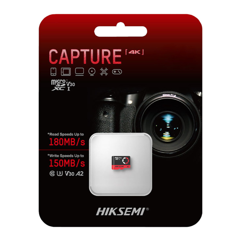 Hiksemi Capture V30 256GB MicroSDXC (Without Adapter) - Black