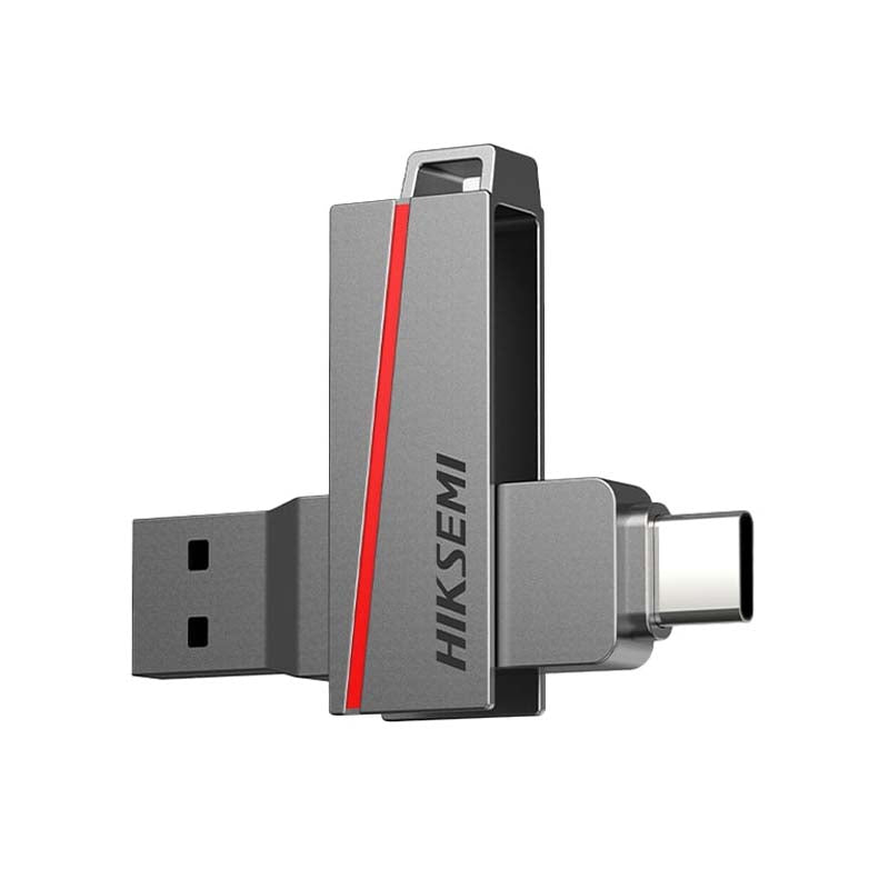 Hiksemi Dual Slim 128GB USB3.2 Flash Drive - Silver - Silver