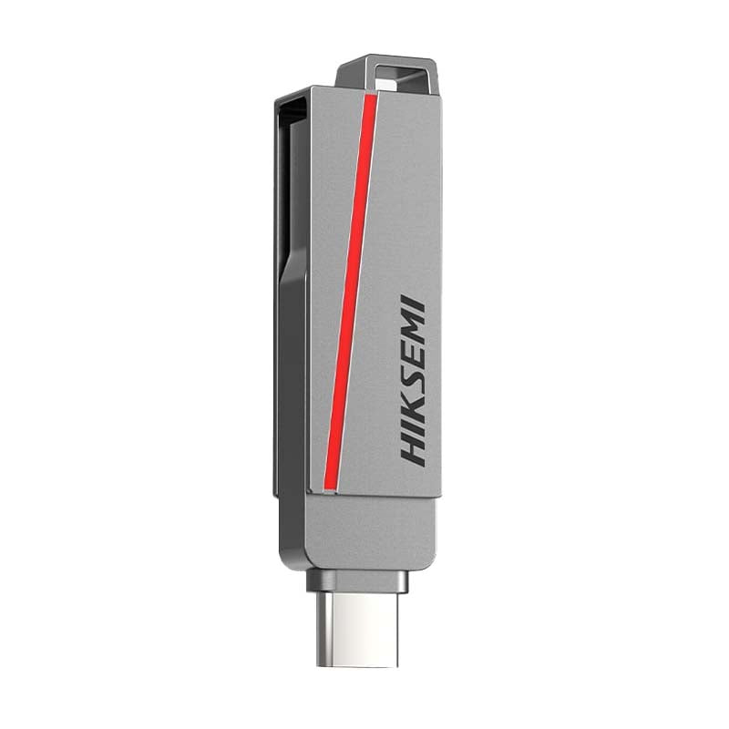Hiksemi Dual Slim 128GB USB3.2 Flash Drive - Silver - Silver