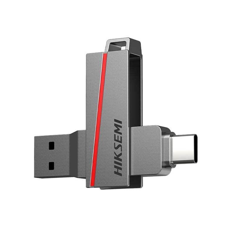 Hiksemi Dual Slim 64GB USB3.2 Flash Drive - Silver - Silver