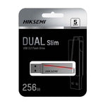 Hiksemi Dual Slim 64GB USB3.2 Flash Drive - Silver - Silver