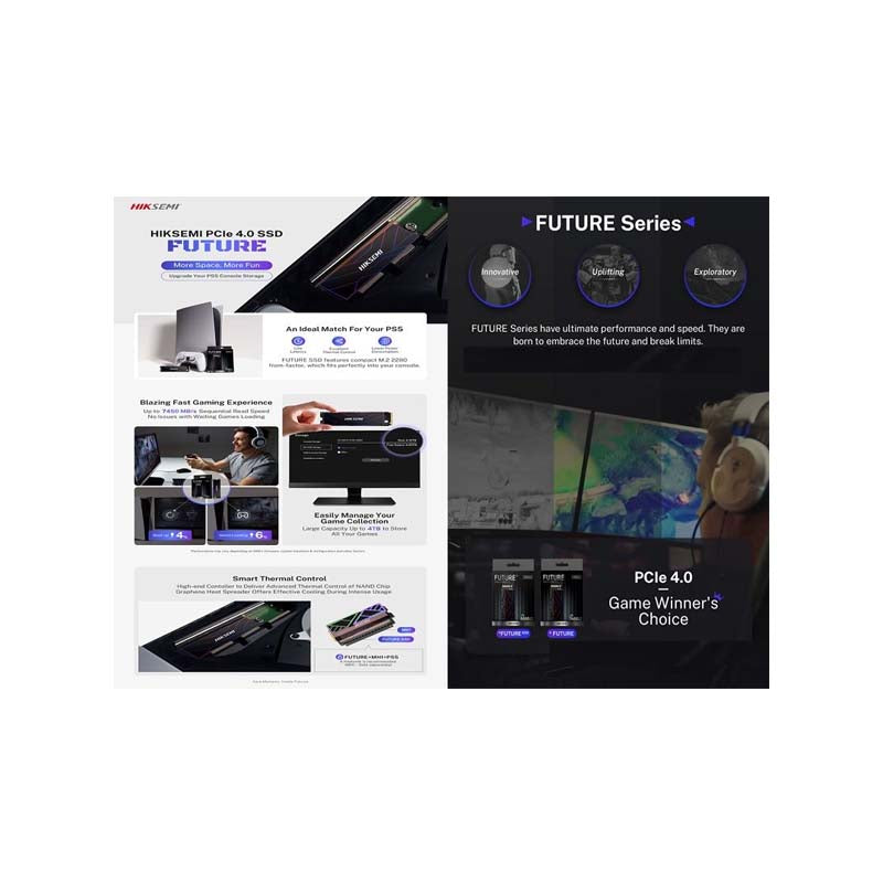 Hiksemi Future 512GB PCIe Gen4 NVMe Internal SSD - Black