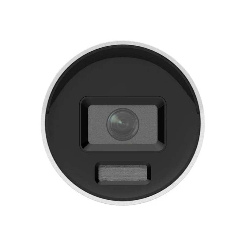 Hikvision 4MP 4mm Powered by Darkfighter Fixed Mini Bullet Network Camera - White - White