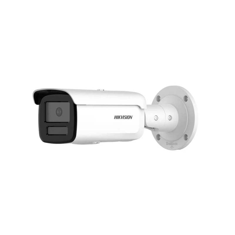 Hikvision 4MP 4mm Smart Hybrid Light with Colorvu Fixed Bullet Network Camera - White