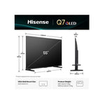 Hisense 55Q7Q 55 Inch LED 144Hz VRR QLED Gaming TV - Black